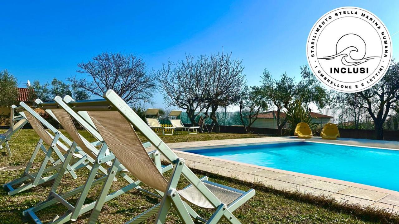 Viva3 - Numana, Ampio Trilocale In Villa Con Piscina Экстерьер фото